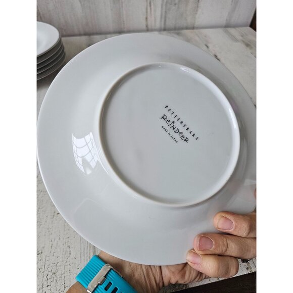 Pottery Barn comet star reindeer salad plate 8.5" - Picture 4 of 4